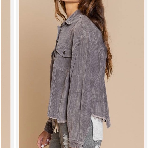 POL Amazing Grey Corduroy Jacket. Size XXL. - Picture 2 of 13